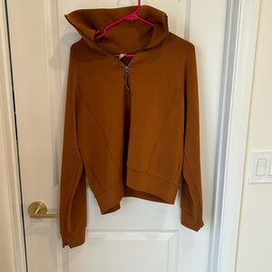 SPANX AirEssentials Brown Track Jacket XL wide leg pants large set